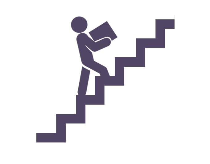 Не толкать впереди идущих по лестнице. Лестница вверх. Пиктограмма «лестница». Ступени вверх. Лестница без фона.