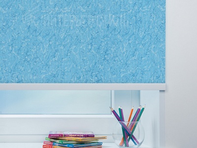 Шёлк голубой