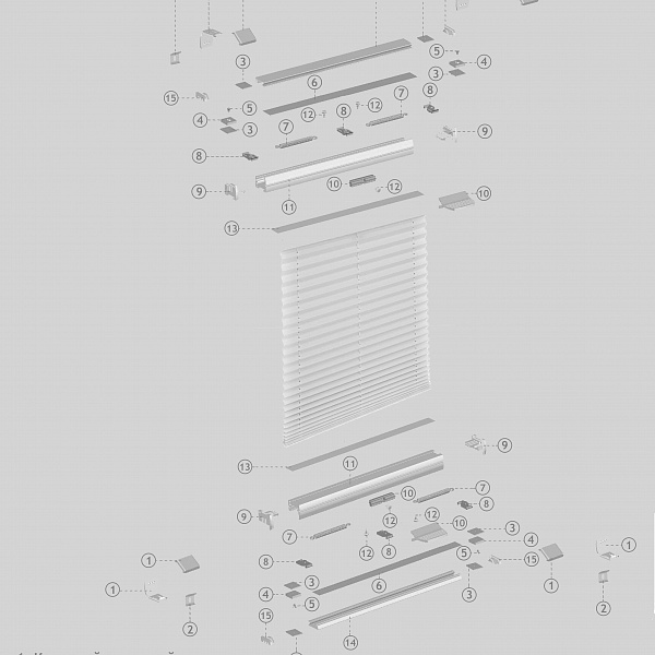 Штора плиссе BB21u