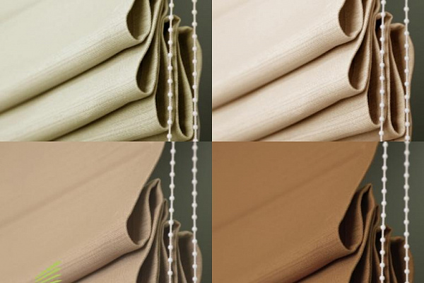 Римские шторы "Флекси": 4 цвета в максимальной ширине 228 см.