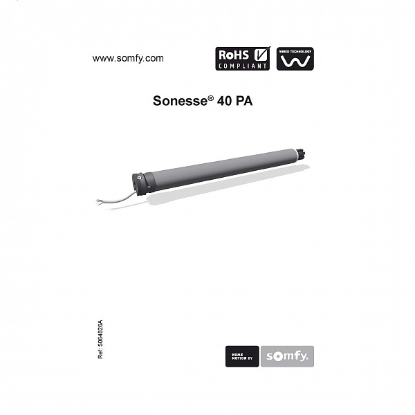 Инструкция по подключению и настройке электропривода Sonesse 40 PA Ref: