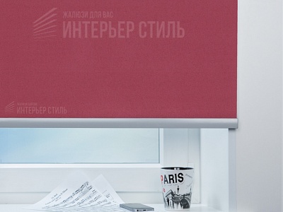 Металлик бордовый